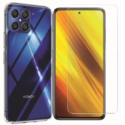 Coque Honor X8 transparente avec film