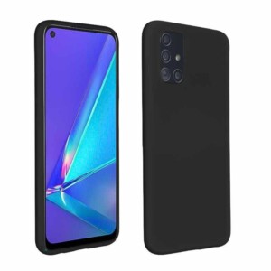Coque Oppo A52 silicone souple noir
