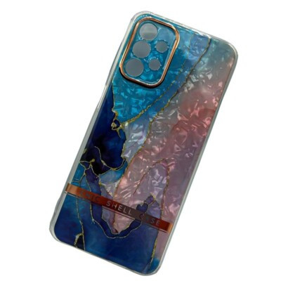 Coque Samsung A13 effet marbre turquoise