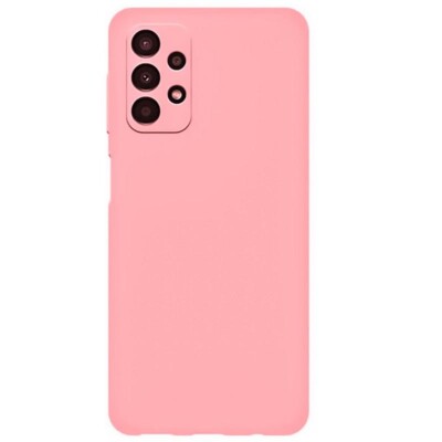 Coque Samsung A13 rose souple protection caméra