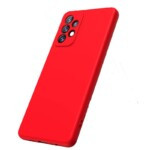 Coque Samsung A13 rouge souple protection caméra