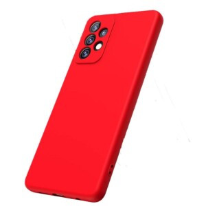 Coque Samsung A13 rouge souple protection camera