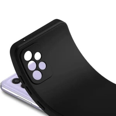 Coque Samsung A52 noir avec verre trempé