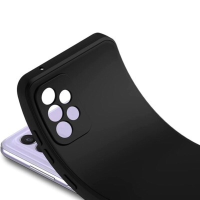 Coque Samsung A52 noir protection camera