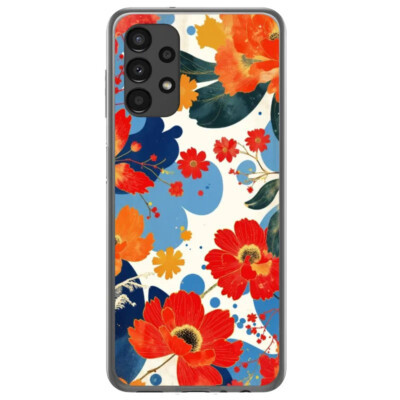 Coque Samsung Galaxy A13 4g florale artistique.1