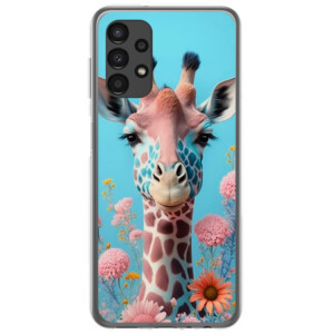 Coque Samsung Galaxy A13 Giraffe flower