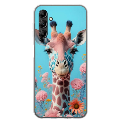 Coque Samsung Galaxy A14 Giraffe flower Coque Samsung Galaxy A14 Giraffe flower