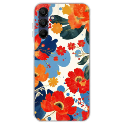 Coque Samsung Galaxy A15 florale artistique.1