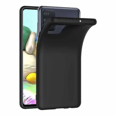 Coque Samsung Galaxy A71 silicone souple noir