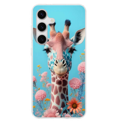 Coque Samsung Galaxy S24 Giraffe flower