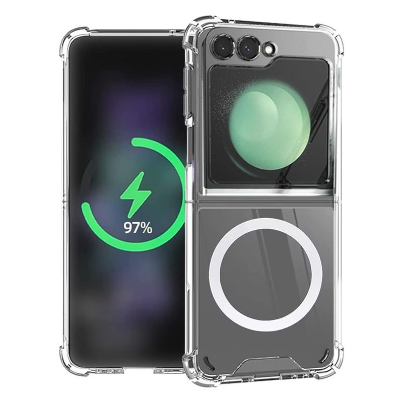 Coque Samsung Galaxy Z Flip 5 transparente cercle