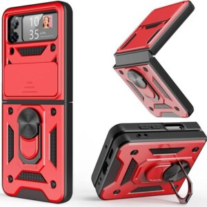 Coque Samsung Z Flip 4 antichoc rouge