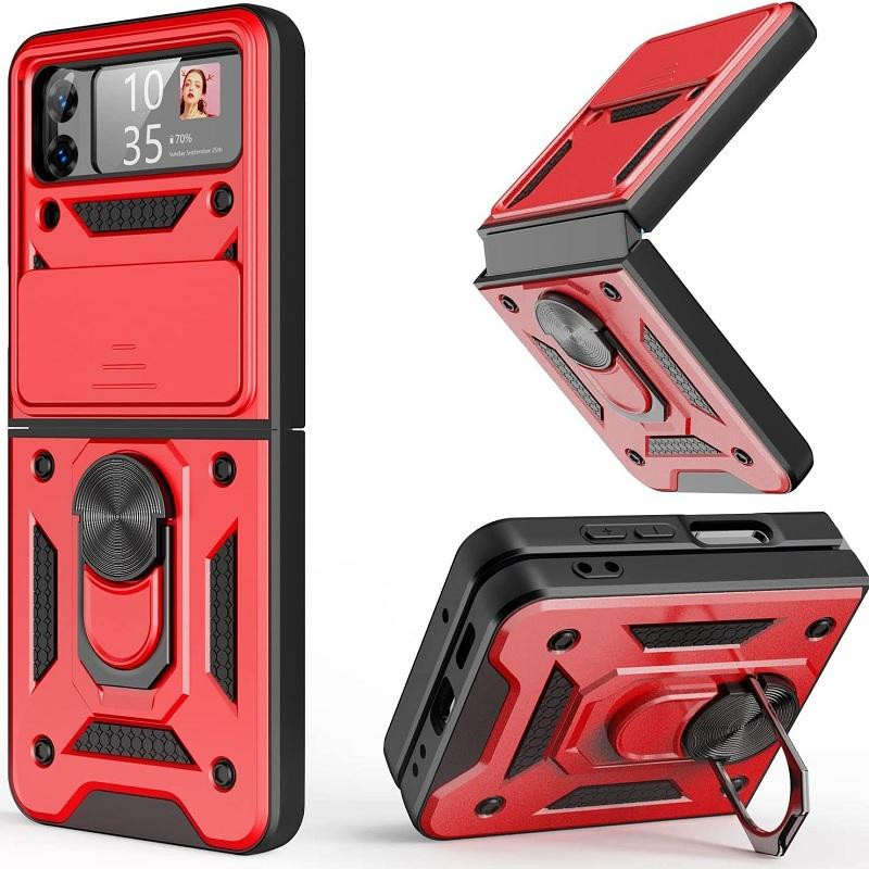 Coque Samsung Z Flip 4 antichoc rouge