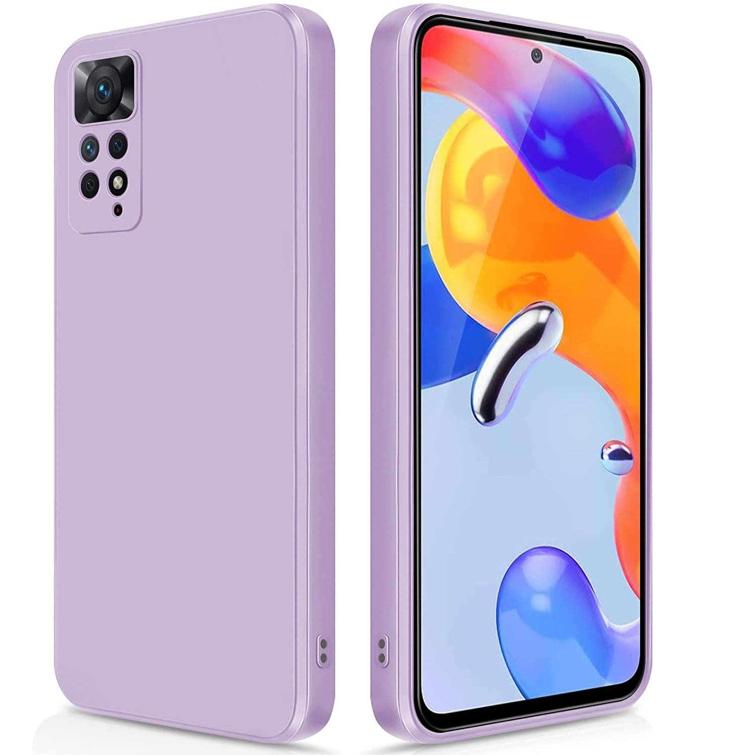 Coque Xiaomi Redmi Note 11s souple violet 1