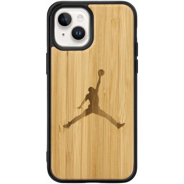 Coque en bois iPhone 14 Plus Jordan 1