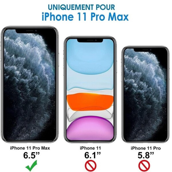 Coque iPhone 11 Pro Max antichoc magnetique avant arriere 2