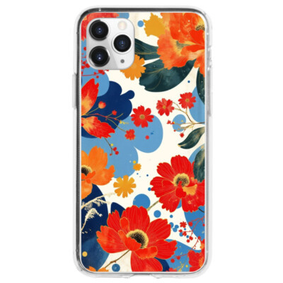Coque iPhone 11 Pro Max florale artistique.1