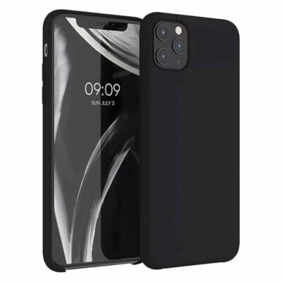 Coque iPhone 11 Pro Max silicone souple noir