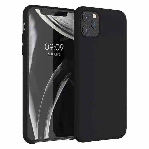 Coque iPhone 11 Pro Max silicone souple noir