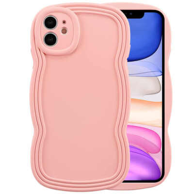 Coque iPhone 11 vague rose Coque iPhone 11 vague rose