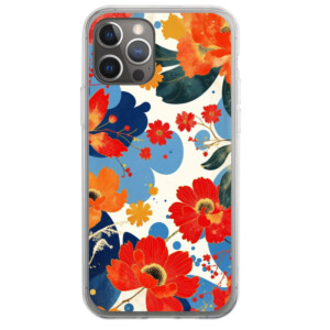 Coque iPhone 12 Pro Max florale artistique.1