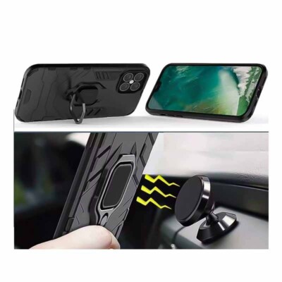 Coque iPhone 12 Pro antichoc avec support bague