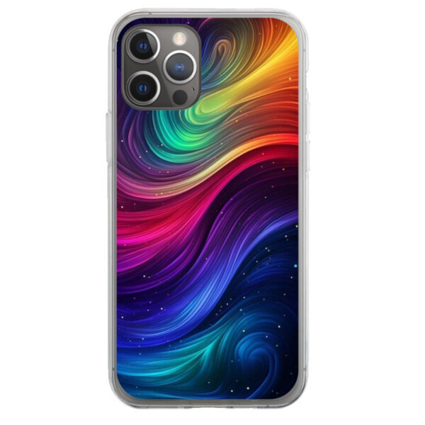 Coque iPhone 12 Pro arc en ciel cosmo