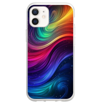 Coque iPhone 12 arc en ciel cosmo