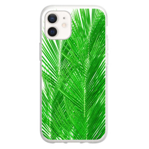 Coque iPhone 12 feuilles de palmier transparente