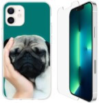 Coque iPhone 12 mini bouledogue avec verre trempé