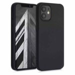 Coque iPhone 12 mini silicone souple noir