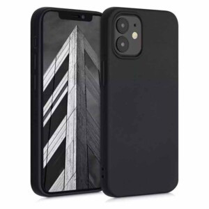 Coque iPhone 12 mini silicone souple noir