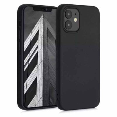 Coque-iPhone-12-mini-silicone-souple-noir Coque iPhone 12 mini silicone souple noir