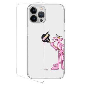 Coque iPhone 13 Panthere rose