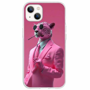 Coque iPhone 13 Panthère rose