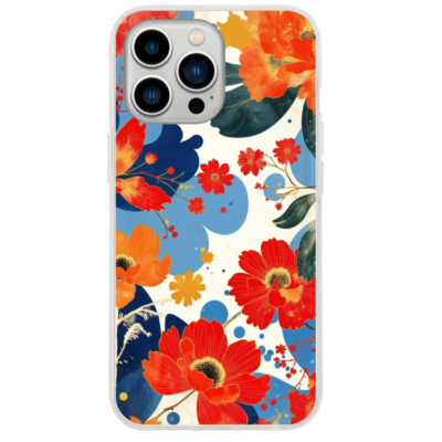 Coque iPhone 13 Pro Max florale artistique.1 Coque iPhone 13 Pro Max florale artistique.1