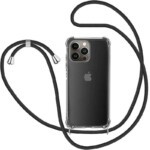 Coque iPhone 13 Pro avec cordon transparent