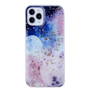 Coque iPhone 13 Pro dorée galactique