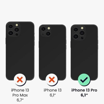 Coque iPhone 13 Pro noir avec film verre trempé