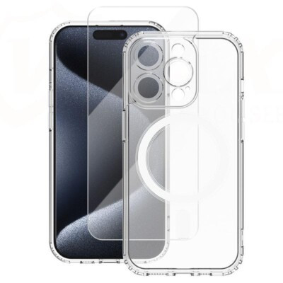 Coque iPhone 13 Pro pour Mag safe avec verre trempé Coque iPhone 13 Pro pour Mag safe avec verre trempé