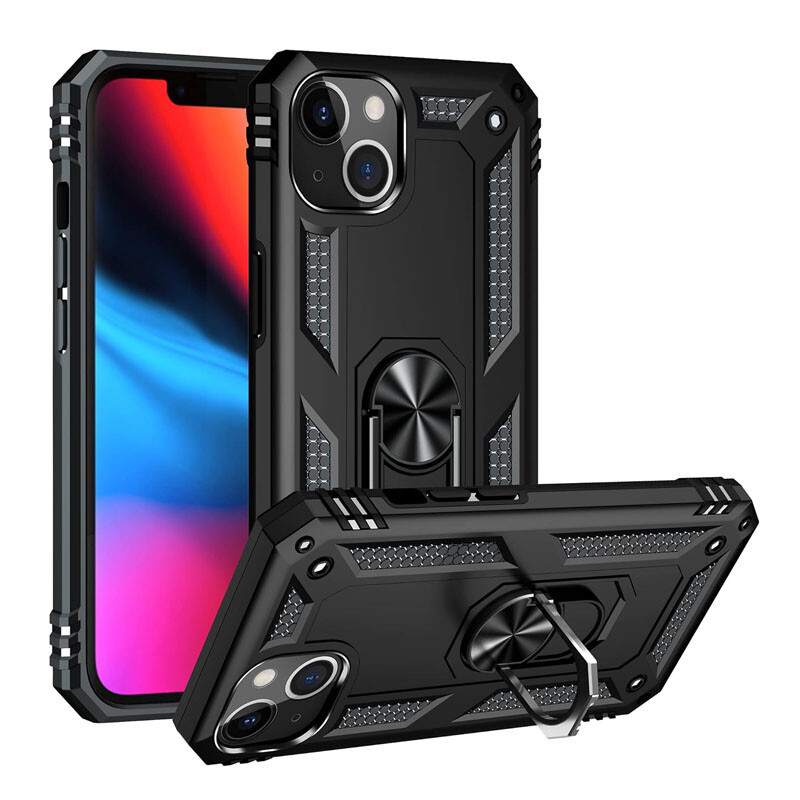 Coque iPhone 13 antichoc avec anneau