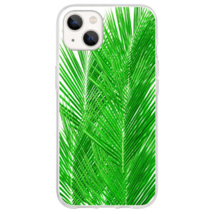 Coque iPhone 13 feuilles de palmier transparente