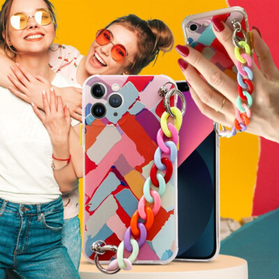Coque iPhone 13 mini avec chaine