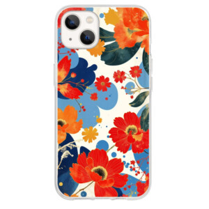 Coque iPhone 13 mini florale artistique.1
