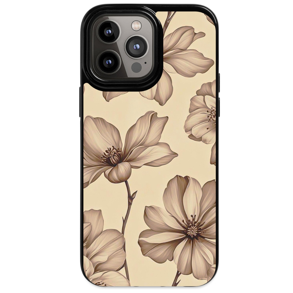 Coque iPhone 14 Pro flower vintage