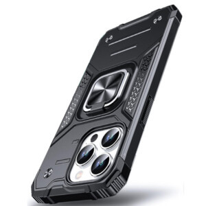 Coque iPhone 14 Pro max antichoc avec anneau noir