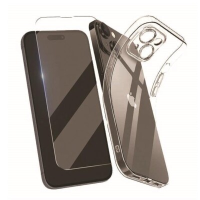 Coque iPhone 14 protège camera avec film