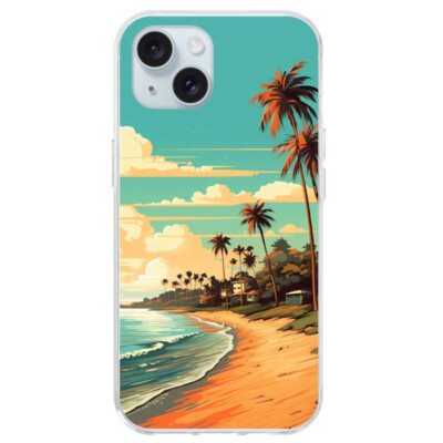 Coque iPhone 15 Plus Plage