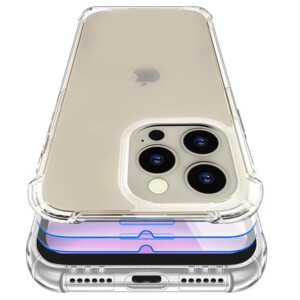 Coque iPhone 15 Pro antichoc avec film verre trempé