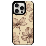 Coque iPhone 15 Pro flower vintage